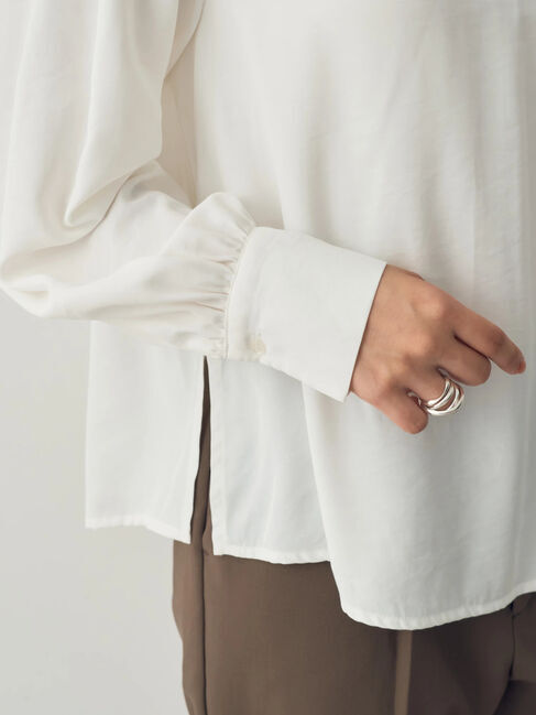 YECCA VECCA「【2点SET】シャツSETジャガードニットベスト」|ベスト・ジレ|