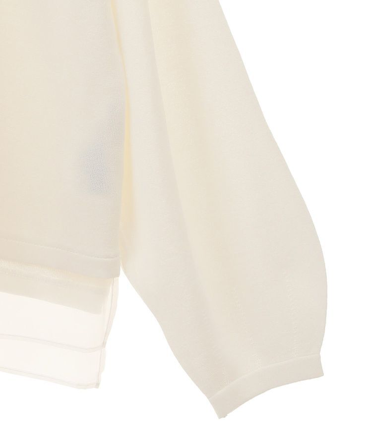 YECCA VECCA「シアーMIXニットプルオーバー」|ニット・セーター|