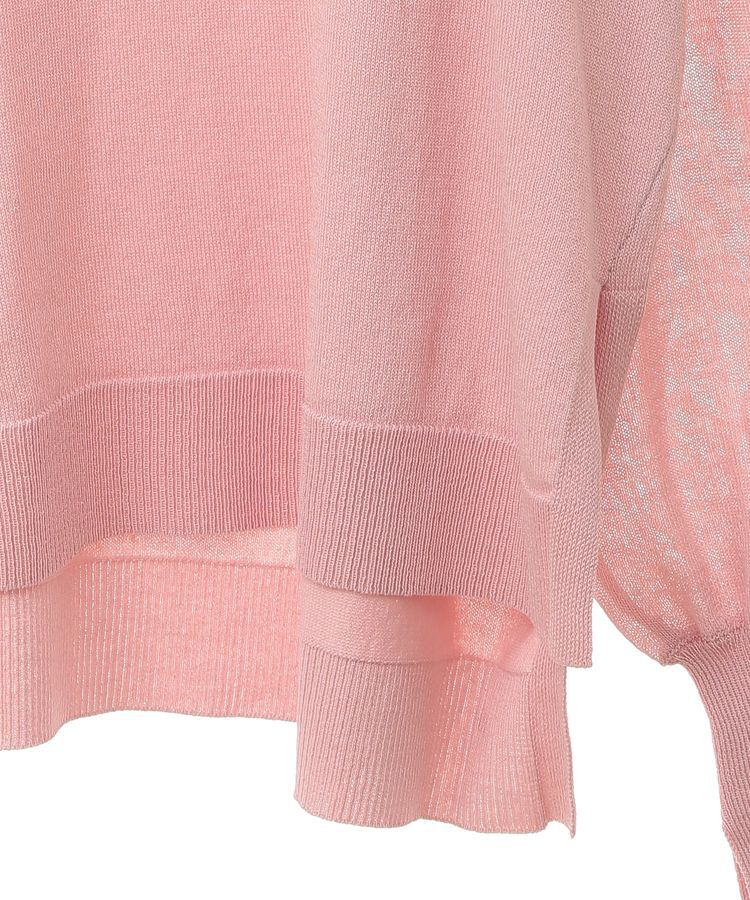 Editt by YECCA VECCA「Vネック袖シアーニット」|ニット・セーター|