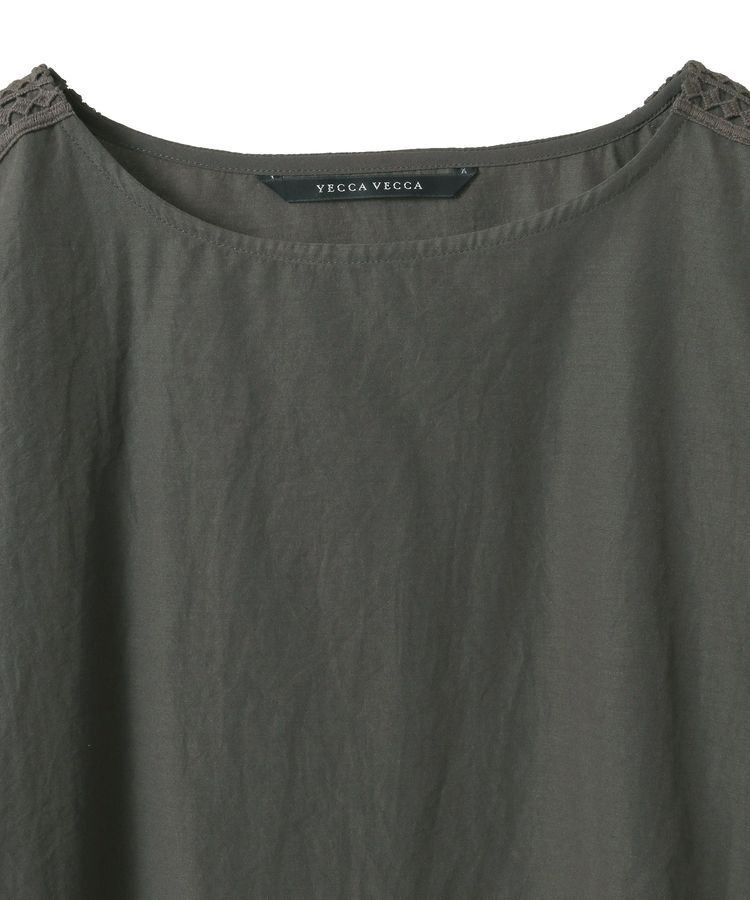 YECCA VECCA「レースMIXドルマンブラウス」|シャツ・ブラウス|