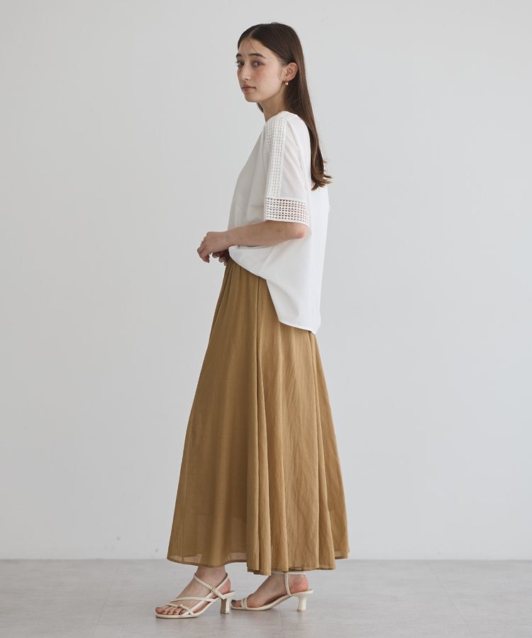 YECCA VECCA「レースMIXドルマンブラウス」|シャツ・ブラウス|