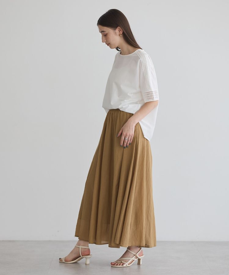 YECCA VECCA「レースMIXドルマンブラウス」|シャツ・ブラウス|