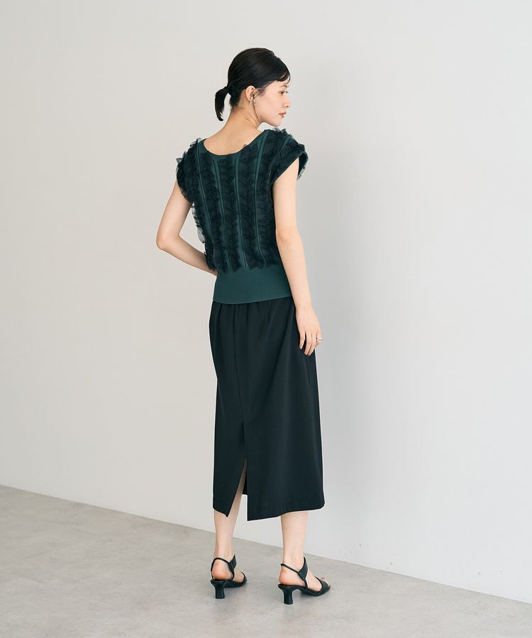 YECCA VECCA「2wayチュールフリルニット」|ニット・セーター|