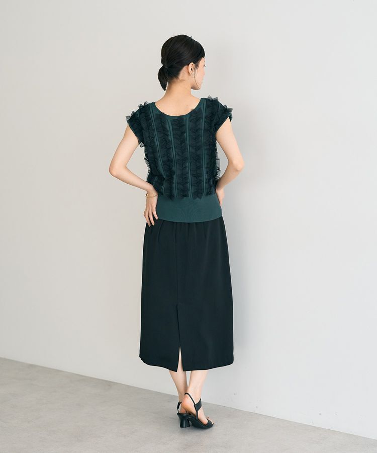 YECCA VECCA「2wayチュールフリルニット」|ニット・セーター|