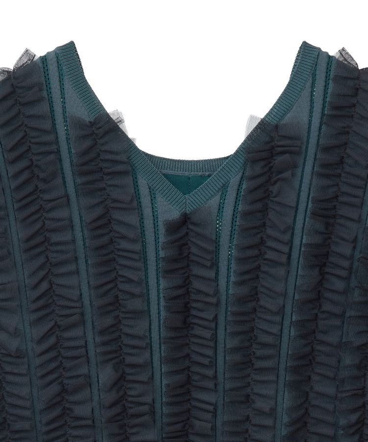 YECCA VECCA「2wayチュールフリルニット」|ニット・セーター|