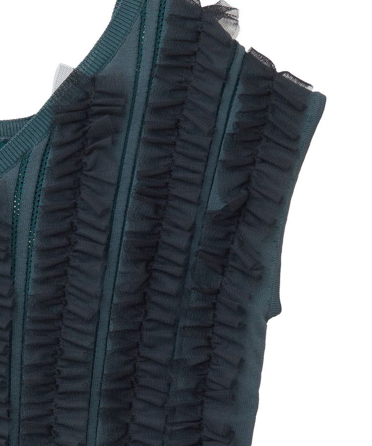 YECCA VECCA「2wayチュールフリルニット」|ニット・セーター|