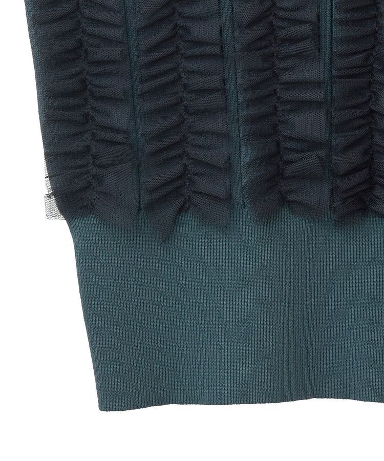 YECCA VECCA「2wayチュールフリルニット」|ニット・セーター|