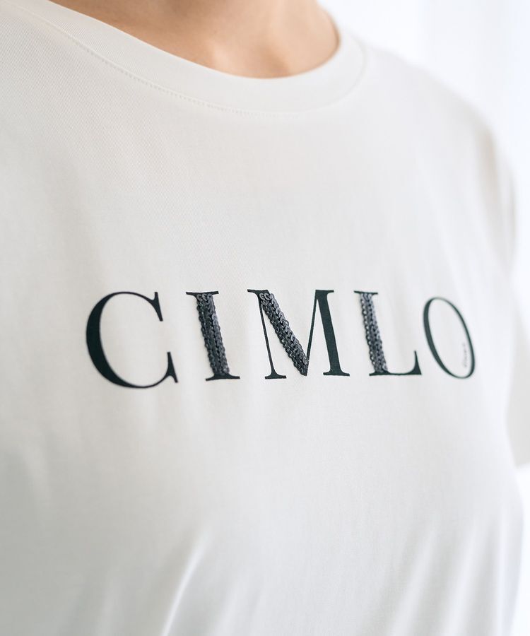 YECCA VECCA「スパンコールロゴTee」|Tシャツ・カットソー|