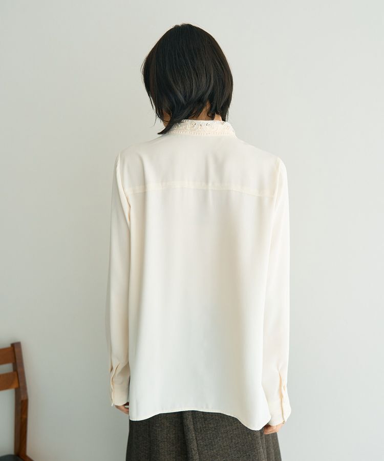 YECCA VECCA「2wayレース襟ブラウス」|シャツ・ブラウス|