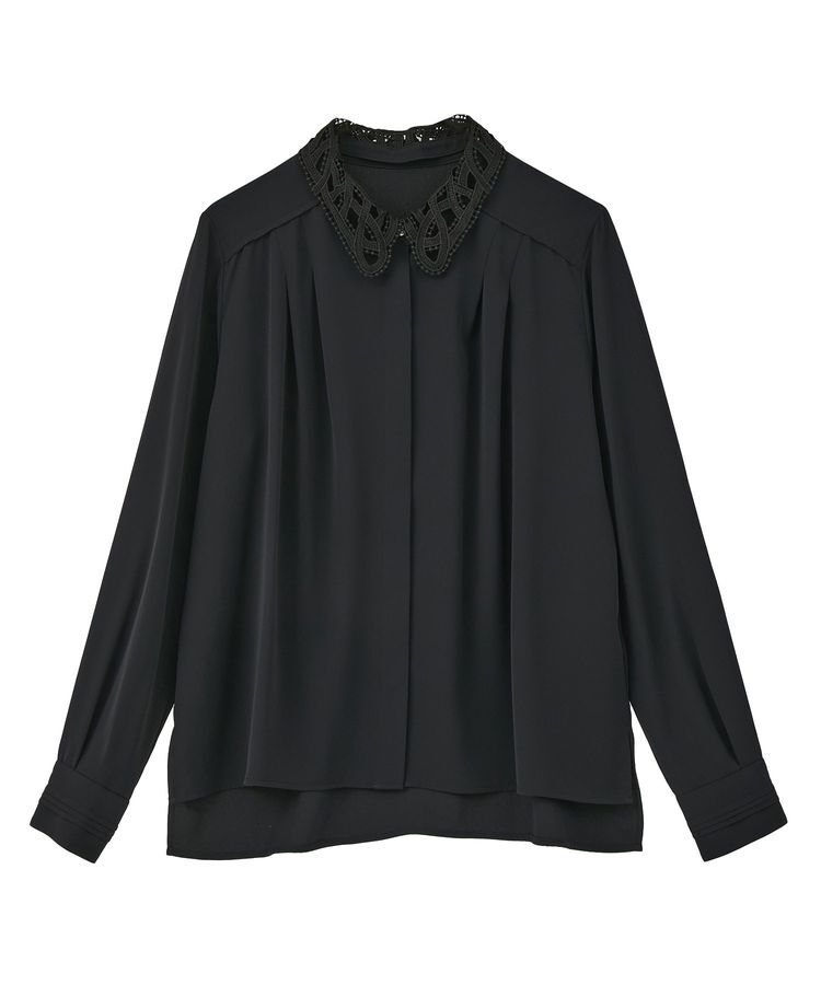 YECCA VECCA「2wayレース襟ブラウス」|シャツ・ブラウス|