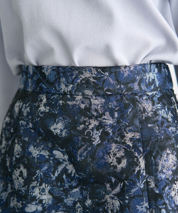 YECCA VECCA「ジャガードナロースカート」|フレア|