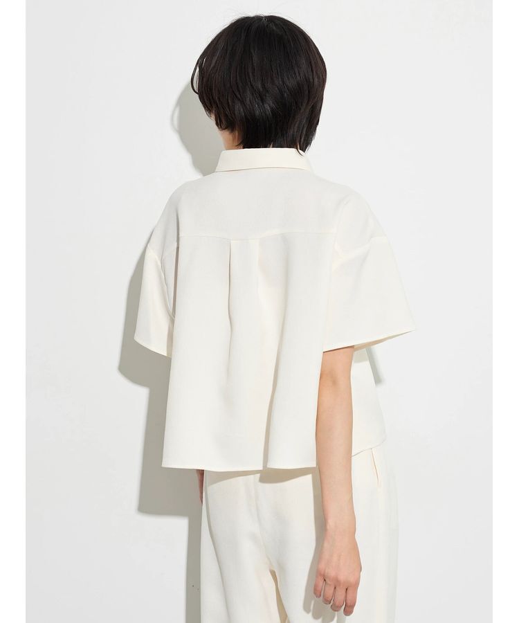 GARAGE OF GOOD CLOTHING「スラブツイルハーフスリーブブラウス」|シャツ・ブラウス|