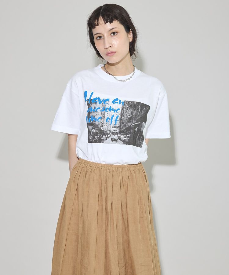 GARAGE OF GOOD CLOTHING「HolidayTシャツ BLUE LOGO」|Tシャツ・カットソー|Off White