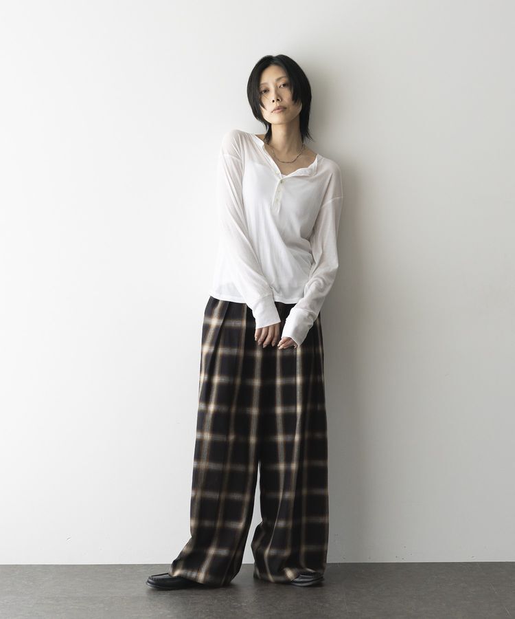 GARAGE OF GOOD CLOTHING「【日本製】シアーヘンリーネックプルオーバー」|Tシャツ・カットソー|