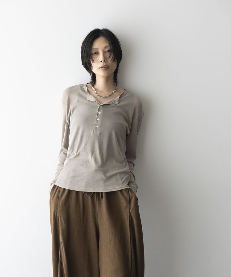 GARAGE OF GOOD CLOTHING「【日本製】シアーヘンリーネックプルオーバー」|Tシャツ・カットソー|