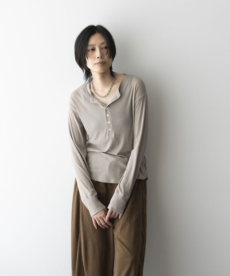 GARAGE OF GOOD CLOTHING「【日本製】シアーヘンリーネックプルオーバー」|Tシャツ・カットソー|