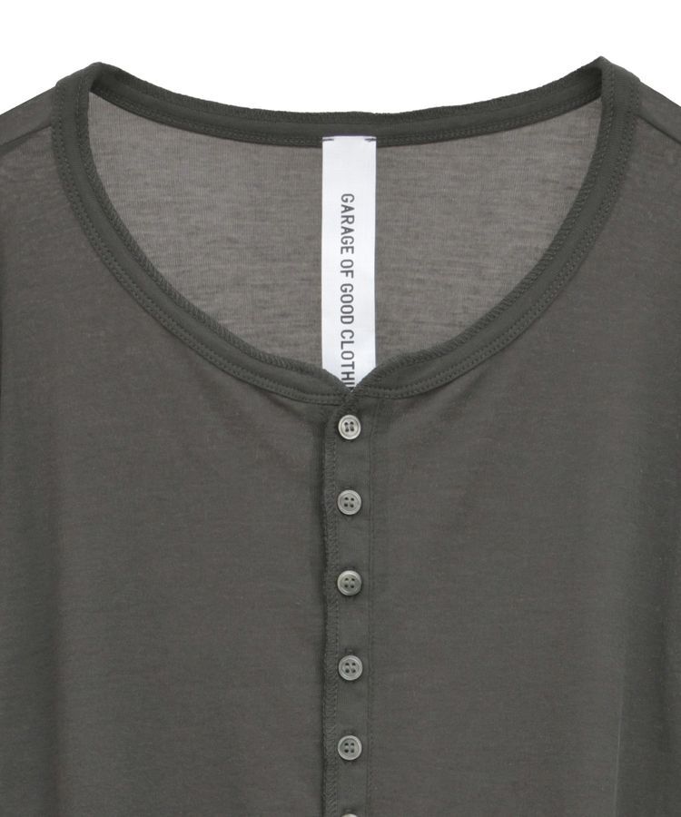 GARAGE OF GOOD CLOTHING「【日本製】シアーヘンリーネックプルオーバー」|Tシャツ・カットソー|
