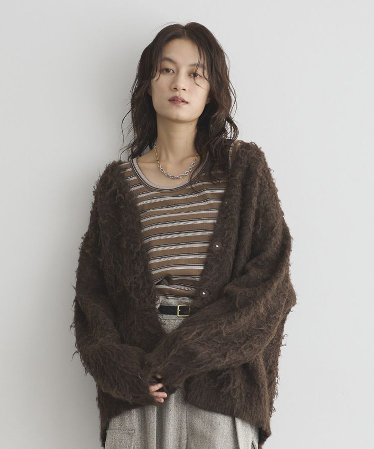 GARAGE OF GOOD CLOTHING「シャギーVニットカーディガン」|カーディガン|