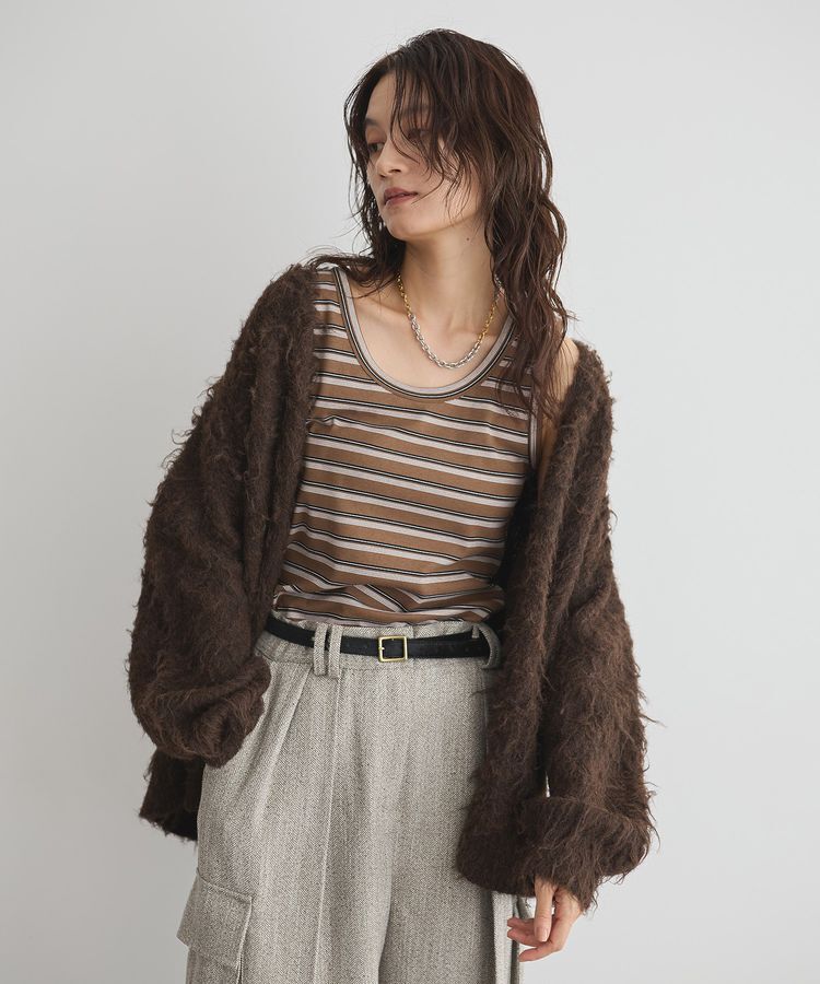 GARAGE OF GOOD CLOTHING「シャギーVニットカーディガン」|カーディガン|