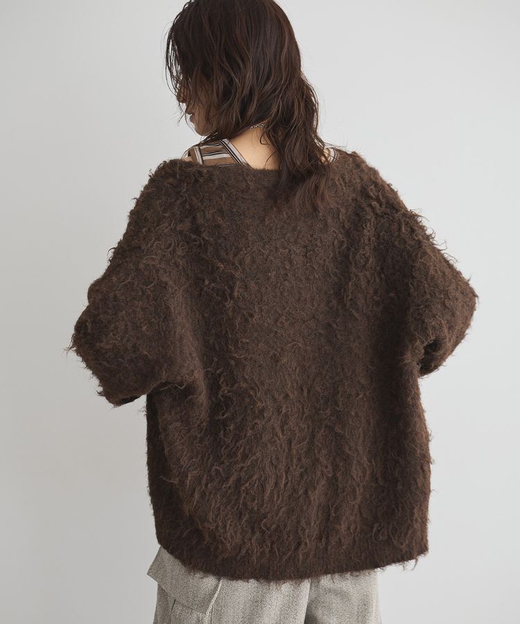 GARAGE OF GOOD CLOTHING「シャギーVニットカーディガン」|カーディガン|