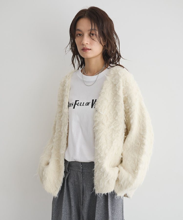 GARAGE OF GOOD CLOTHING「シャギーVニットカーディガン」|カーディガン|