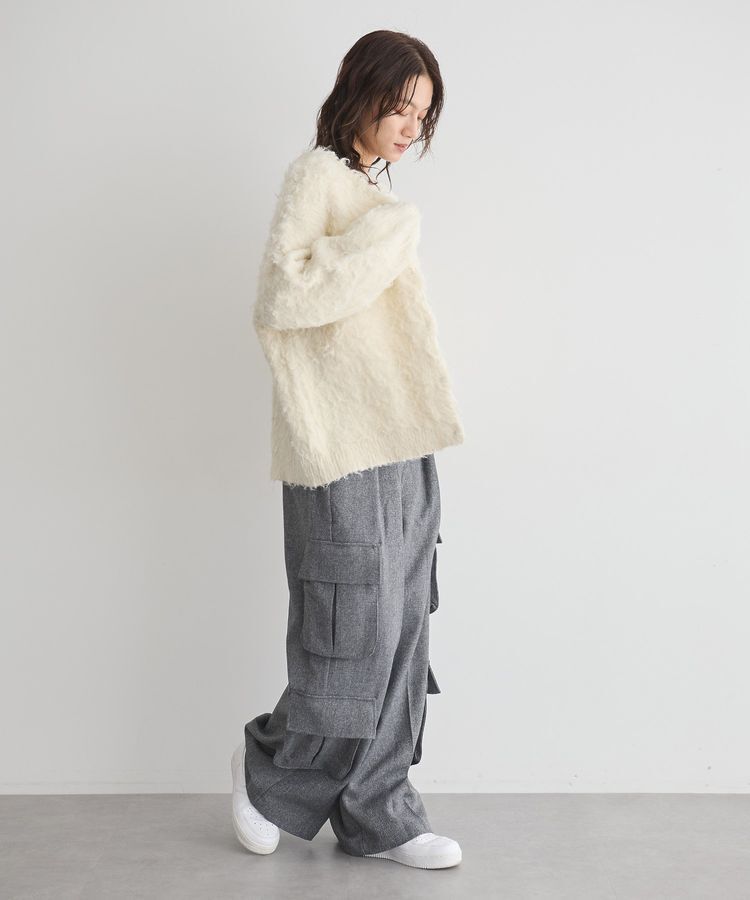 GARAGE OF GOOD CLOTHING「シャギーVニットカーディガン」|カーディガン|