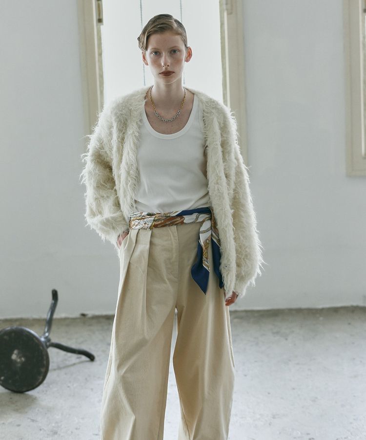 GARAGE OF GOOD CLOTHING「シャギーVニットカーディガン」|カーディガン|