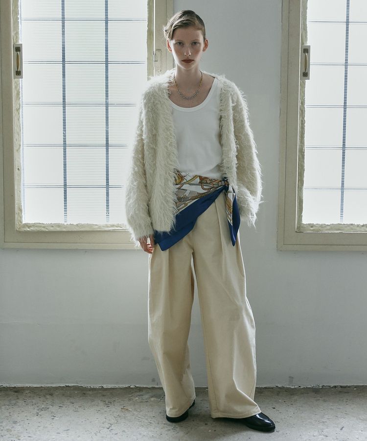 GARAGE OF GOOD CLOTHING「シャギーVニットカーディガン」|カーディガン|