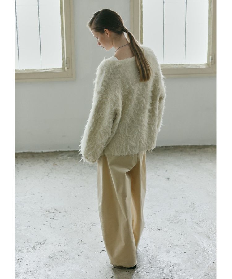 GARAGE OF GOOD CLOTHING「シャギーVニットカーディガン」|カーディガン|