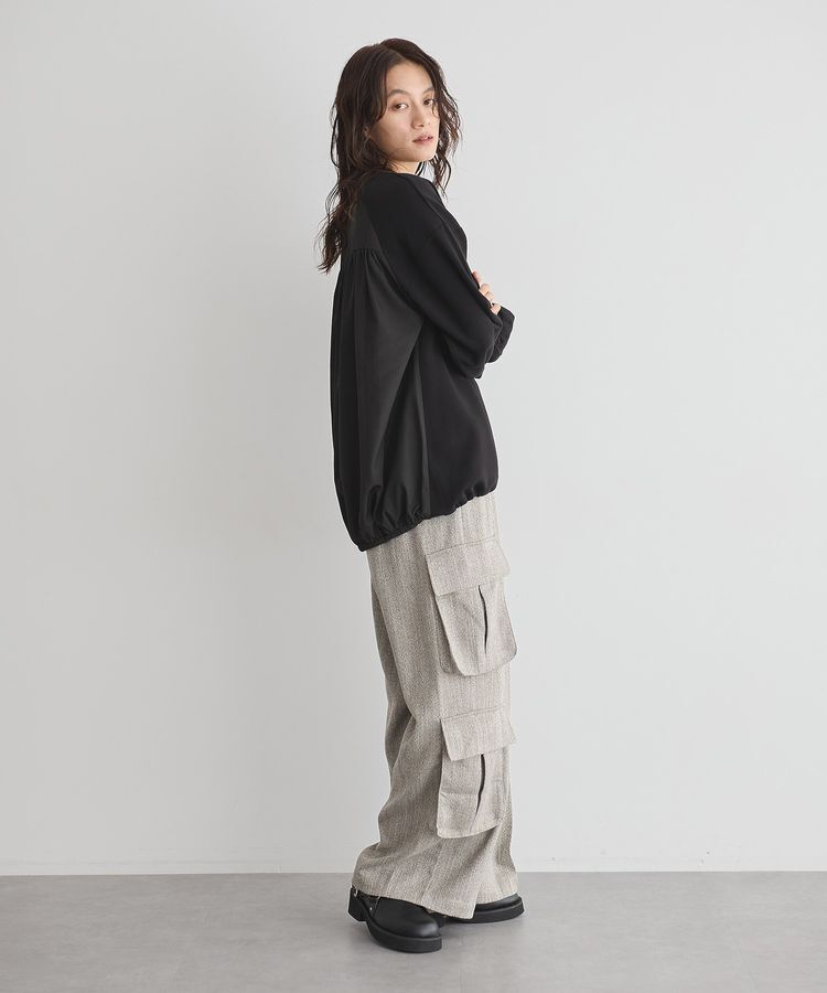 GARAGE OF GOOD CLOTHING「異素材MIX裾ドロストプルオーバー」|Tシャツ・カットソー|