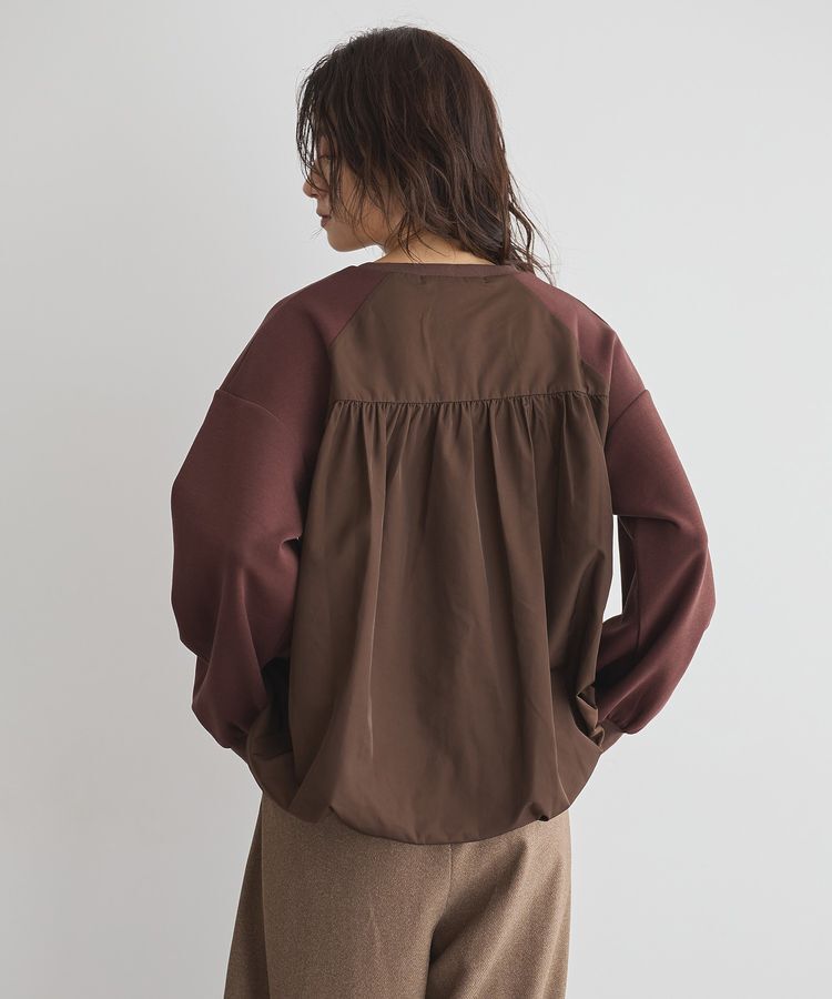 GARAGE OF GOOD CLOTHING「異素材MIX裾ドロストプルオーバー」|Tシャツ・カットソー|