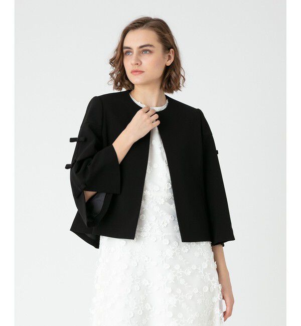 LOULOU WILLOUGHBY「《ドラマ着用》【LOULOU WILLOUGHBY】ダブルクロスリボンジャケット」|その他|