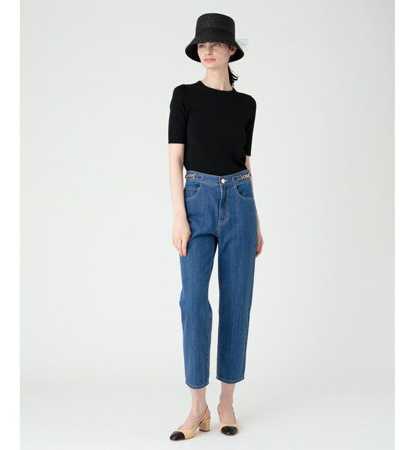 LOULOU WILLOUGHBY「【LOULOU WILLOUGHBY】デニムテーパードパンツ」|デニム|