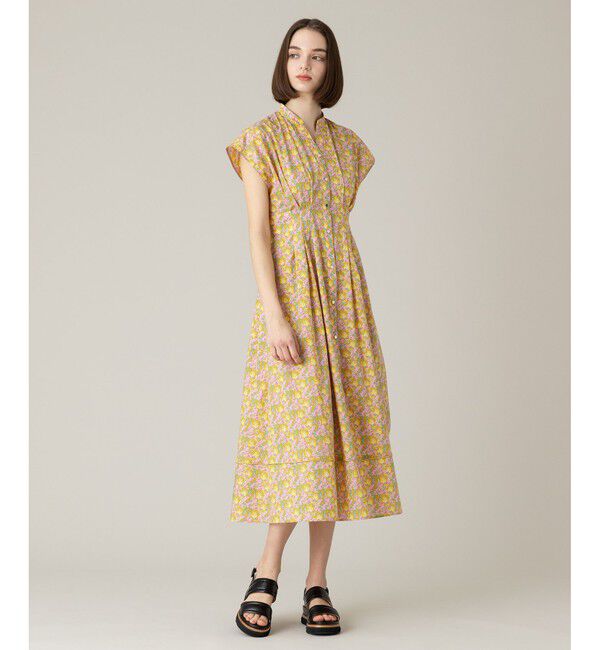 LOULOU WILLOUGHBY「【LOULOU WILLOUGHBY】クレメンティナワンピース」|ワンピース|イエロー系