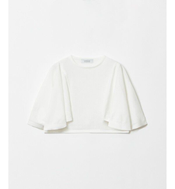 LOULOU WILLOUGHBY「【LOULOU WILLOUGHBY】ミニ丈フレアスリーブプルオーバー」|ニット・セーター|