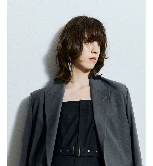 allureville「TRIANGLEビジューイヤリング」|イヤリング|