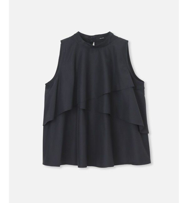 allureville「ホルターネックフリルブラウス」|シャツ・ブラウス|ブラック