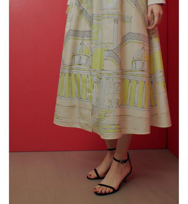 LOULOU WILLOUGHBY「【LOULOU WILLOUGHBY】カテドラルプリントワンピース」|ワンピース|