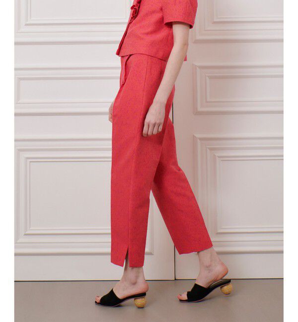 LOULOU WILLOUGHBY「【LOULOU WILLOUGHBY】グログランタックパンツ」|チノ|