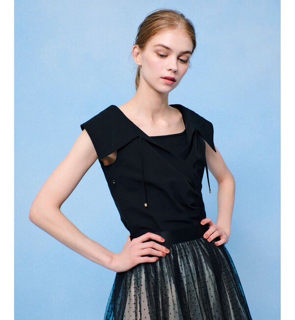 LOULOU WILLOUGHBY「【LOULOU WILLOUGHBY】グログランセーラーブラウス」|シャツ・ブラウス|