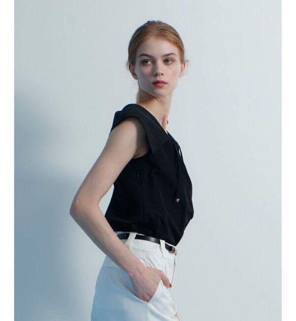 LOULOU WILLOUGHBY「【LOULOU WILLOUGHBY】グログランセーラーブラウス」|シャツ・ブラウス|