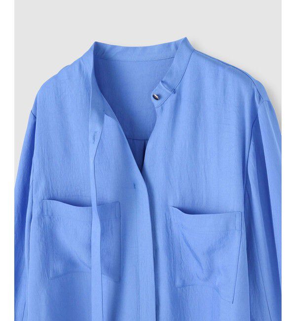 allureville「ブライトツイルアシメボウブラウス」|シャツ・ブラウス|