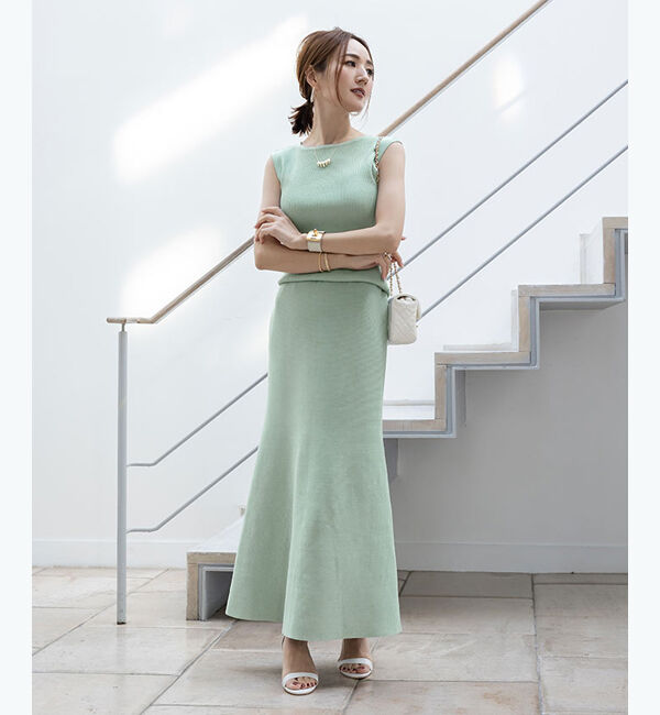 ur's「【星玲奈さんコラボアイテム】リブニットトップス」|ニット・セーター|