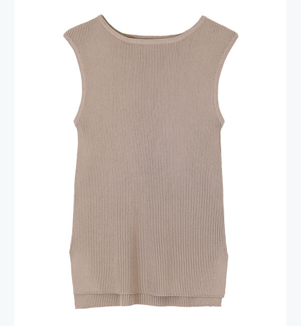 ur's「【星玲奈さんコラボアイテム】リブニットトップス」|ニット・セーター|グレージュ