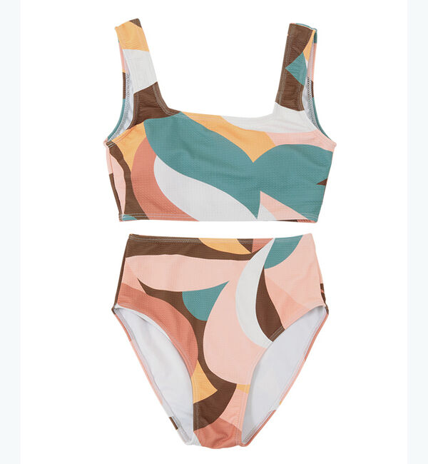 titivate「スクエアネック&times;ハイウエストビキニ」|ビキニ|ピンク