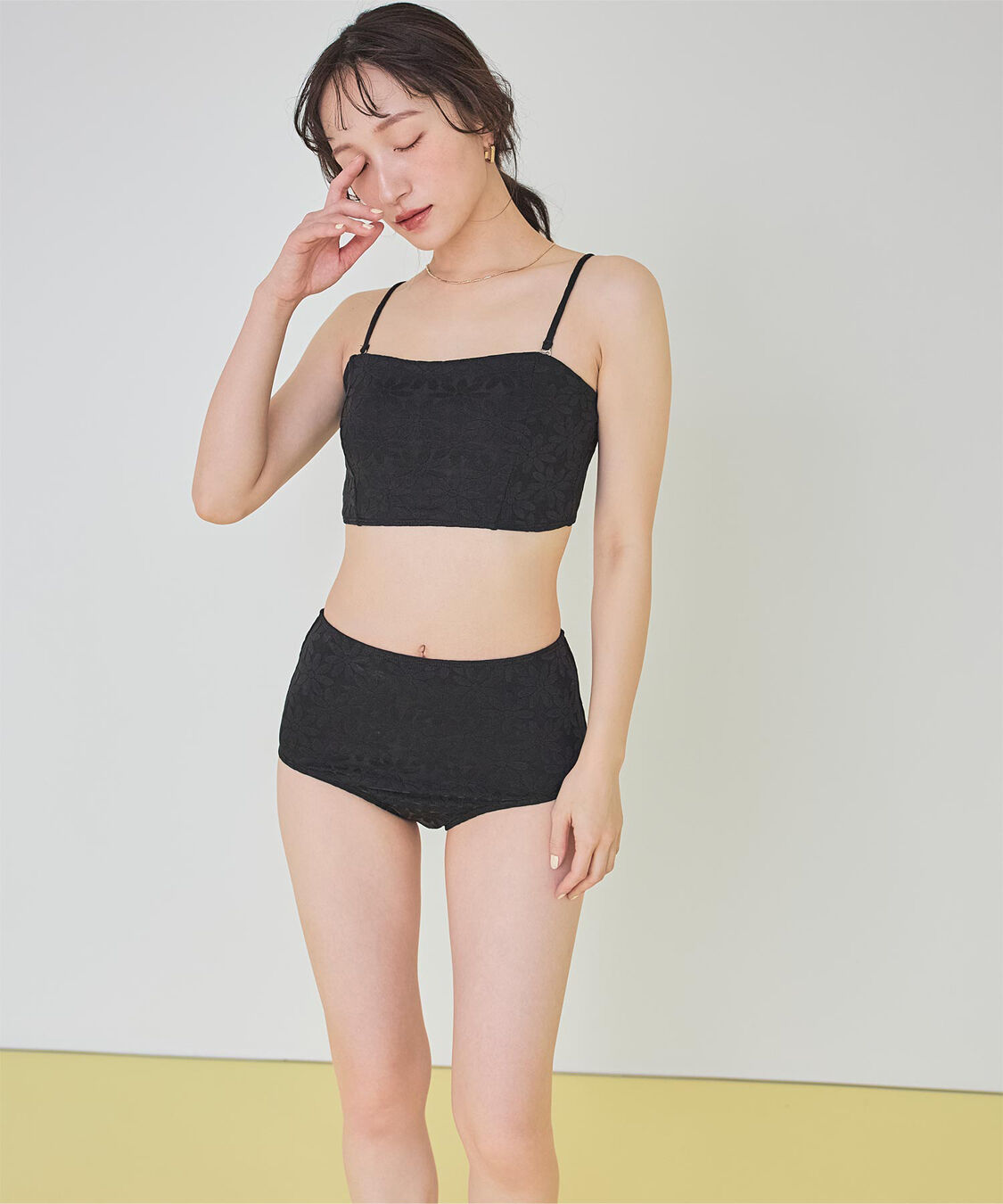 SEA DRESS「ハイウエストパイル地ビキニ/水着」|ビキニ|