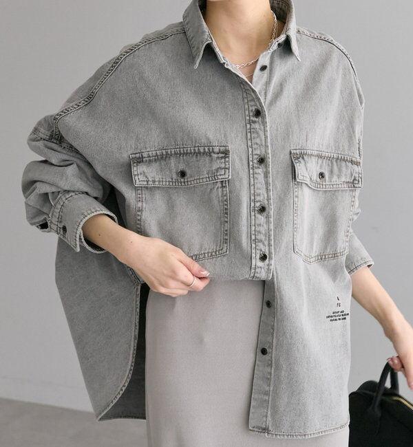  「ヴィンテージライクデニムシャツ」|シャツ・ブラウス|