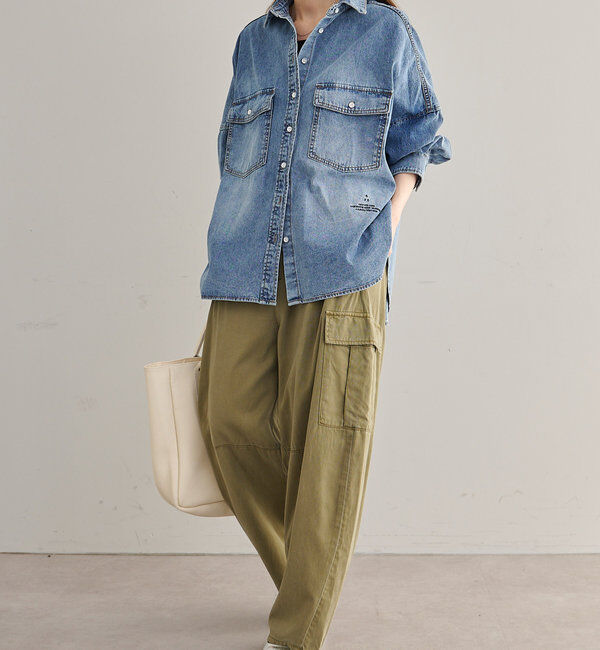  「ヴィンテージライクデニムシャツ」|シャツ・ブラウス|