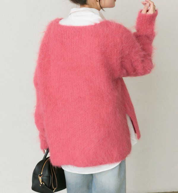  「起毛Vネックニットプルオーバー」|ニット・セーター|