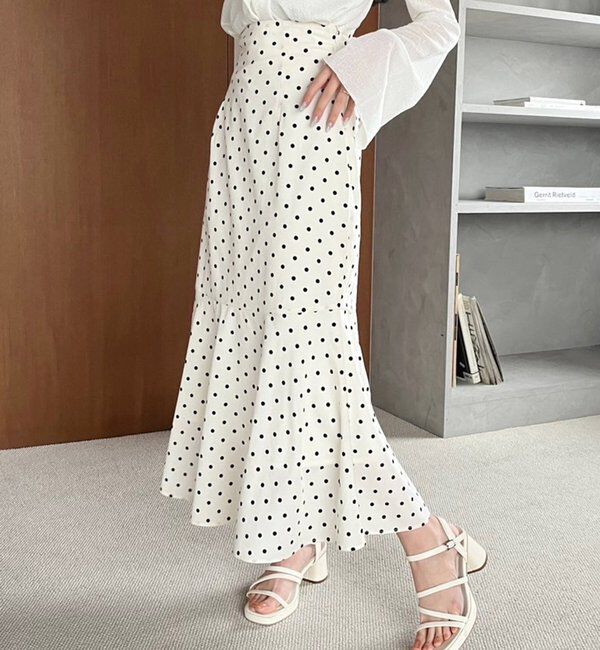  「【マイナス5キロ見え】後ろレースアップマーメイドスカート」|スカート|その他1